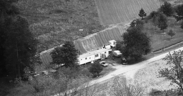 Vintage Aerial photo from 1990 in Crawford County, GA