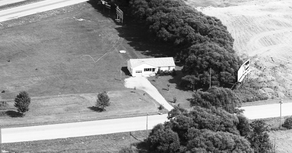 Vintage Aerial photo from 1973 in Lake County, IL