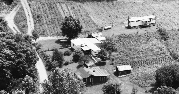 Vintage Aerial photo from 1983 in Boone County, WV
