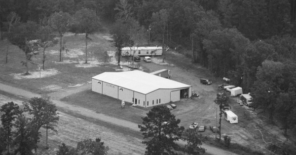 Vintage Aerial photo from 1986 in Sabine Parish, LA