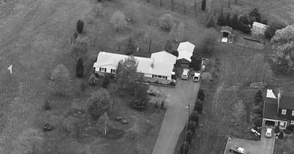 Vintage Aerial photo from 1982 in Bucks County, PA