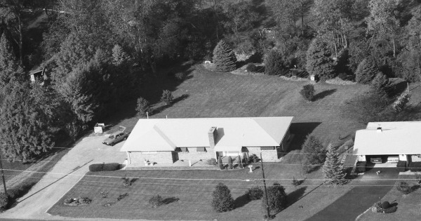 Vintage Aerial photo from 1988 in Lycoming County, PA