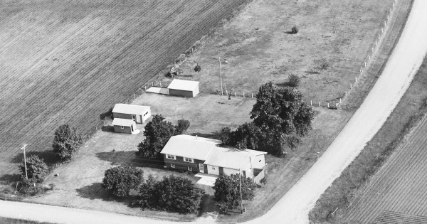 Vintage Aerial photo from 1992 in Boone County, IA