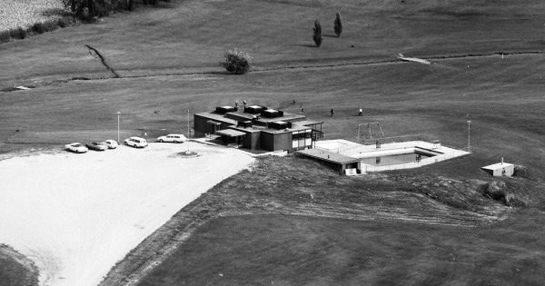 Vintage Aerial photo from 1972 in Cedar County, IA