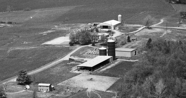 Vintage Aerial photo from 1985 in Oldham County, KY