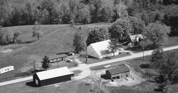 Vintage Aerial photo from 1985 in Shelby County, KY