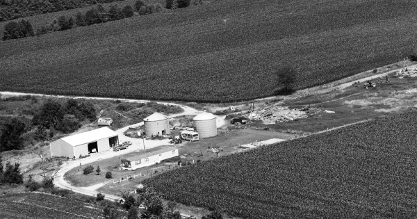 Vintage Aerial photo from 1986 in Scott County, IN