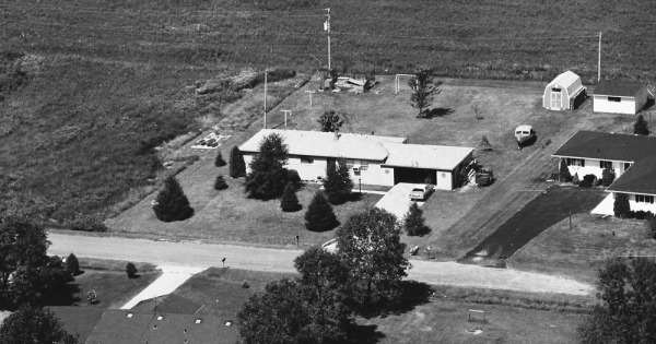 Vintage Aerial photo from 1983 in Macomb County, MI