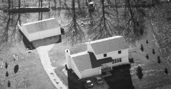 Vintage Aerial photo from 1988 in McLean County, IL