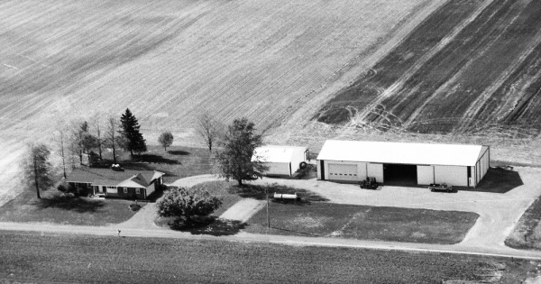 Vintage Aerial photo from 1991 in Hancock County, OH