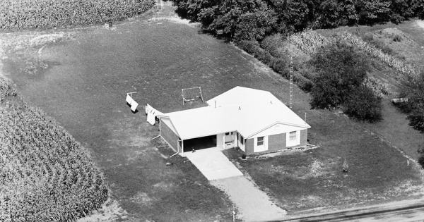 Vintage Aerial photo from 1968 in Clark County, OH