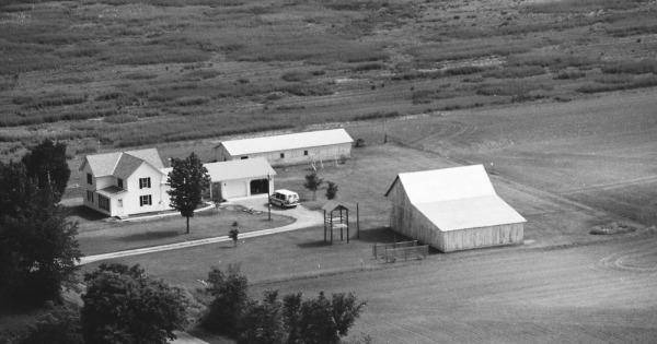 Vintage Aerial photo from 1989 in Delaware County, OH