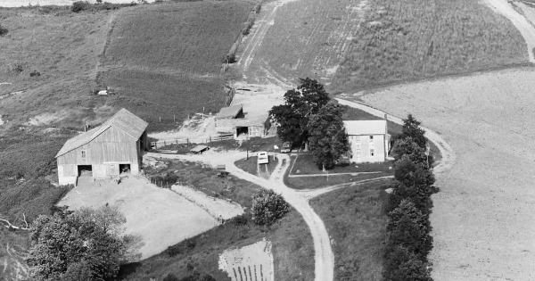 Vintage Aerial photo from 1968 in Pike County, IL