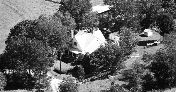Vintage Aerial photo from -1986 in Lincoln County, GA