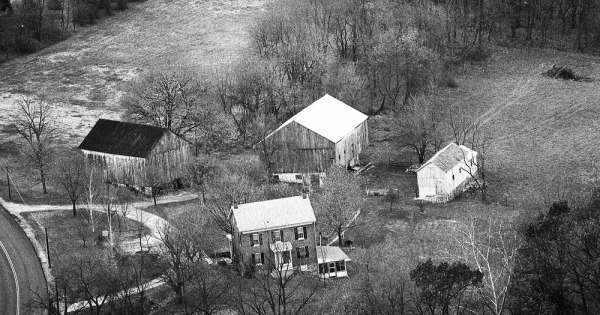 Vintage Aerial photo from 1974 in York County, PA