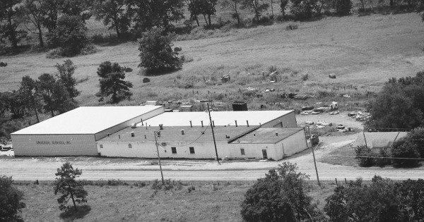 Vintage Aerial photo from 1986 in Yell County, AR