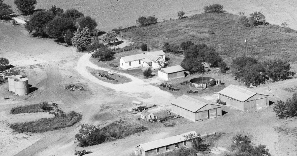 Vintage Aerial photo from 1987 in Concho County, TX