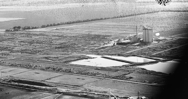 Vintage Aerial photo from 1968 in Butler County, KS