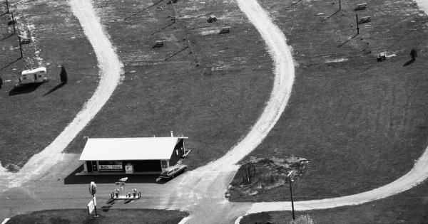 Vintage Aerial photo from 1983 in Manistee County, MI