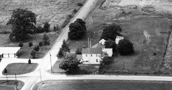 Vintage Aerial photo from 1971 in Randolph County, IN