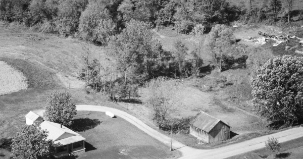 Vintage Aerial photo from 1985 in Shelby County, KY