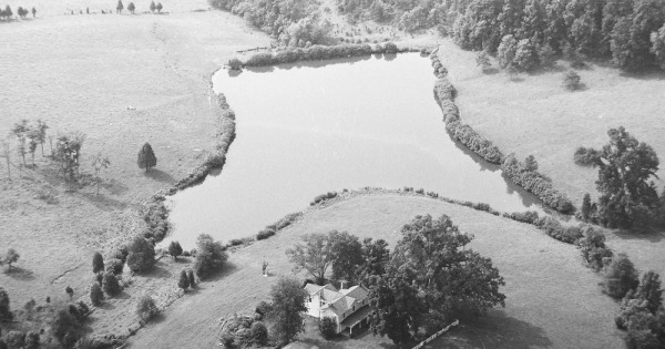 Vintage Aerial photo from 1982 in Greene County, VA