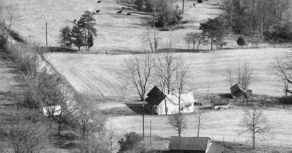 Vintage Aerial photo from 1989 in Alexander County, NC