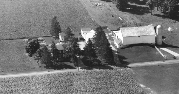 Vintage Aerial photo from 1965 in Allen County, IN