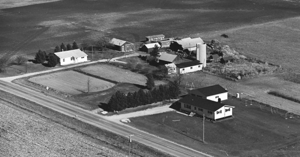 Vintage Aerial photo from 1981 in Ogemaw County, MI