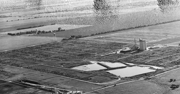 Vintage Aerial photo from 1968 in Butler County, KS