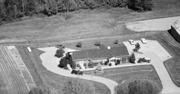 Vintage Aerial photo from 1985 in Shelby County, KY
