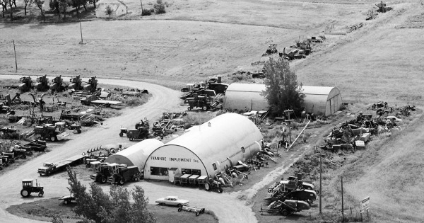 Vintage Aerial photo from 1968 in Lincoln County, MN
