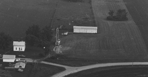 Vintage Aerial photo from 1981 in Jefferson County, IA