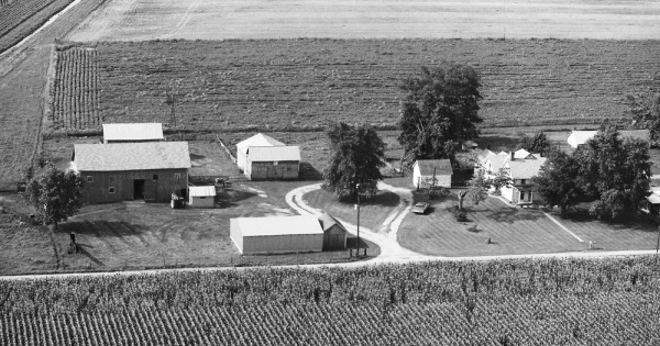 Vintage Aerial photo from 1979 in Shelby County, IN