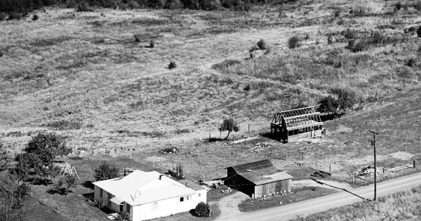 Vintage Aerial photo from 1968 in Clark County, WA