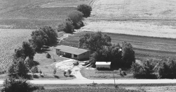Vintage Aerial photo from 1979 in Saunders County, NE