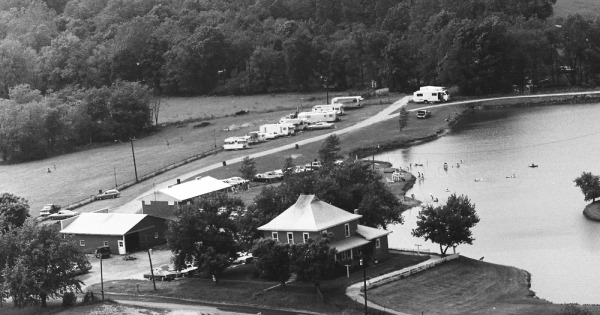 Vintage Aerial photo from 1972 in Boone County, IN