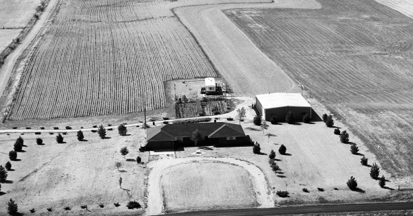 Vintage Aerial photo from 1976 in Clinton County, MO