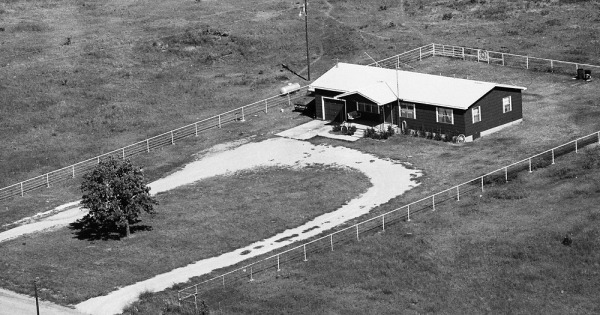 Vintage Aerial photo from 1987 in Garvin County, OK