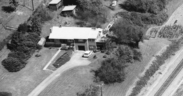 Vintage Aerial photo from 1991 in McDowell County, NC