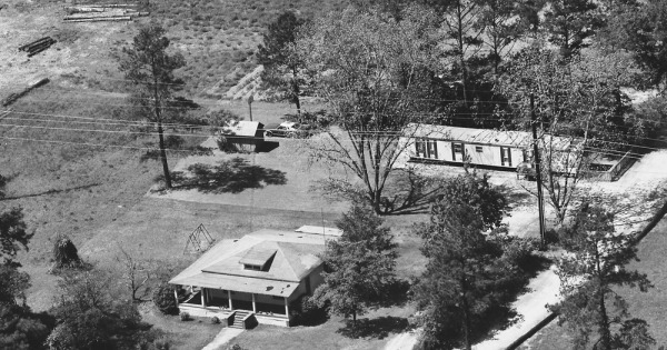 Vintage Aerial photo from 1984 in Effingham County, GA