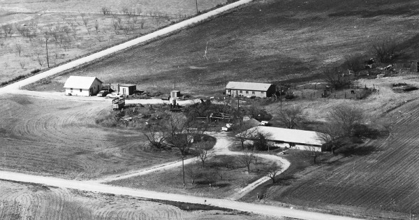 Vintage Aerial photo from 1986 in Runnels County, TX