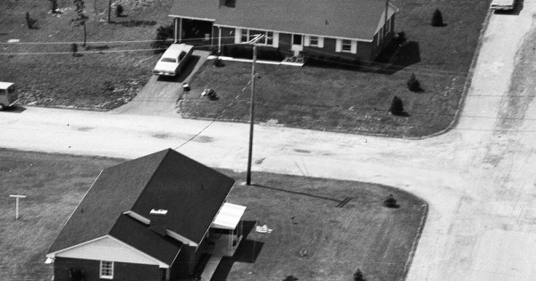 Vintage Aerial photo from 1974 in York County, PA
