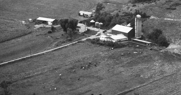 Vintage Aerial photo from 1991 in Huntingdon County, PA