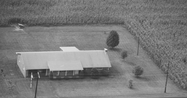 Vintage Aerial photo from 1980 in Perry County, PA