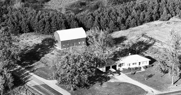 Vintage Aerial photo from 1972 in Kent County, MI