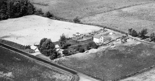Vintage Aerial photo from 1966 in Noble County, IN
