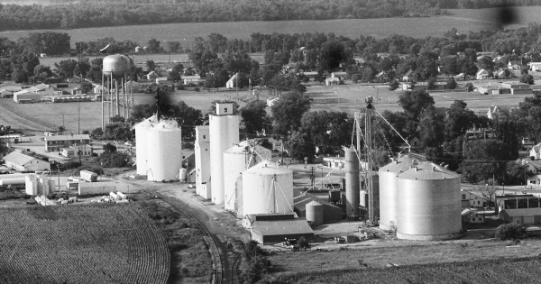 Vintage Aerial photo from 1978 in Louisa County, IA