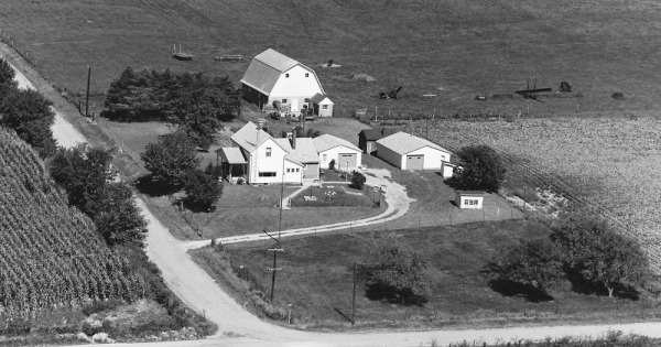 Vintage Aerial photo from 1978 in Vermillion County, IN