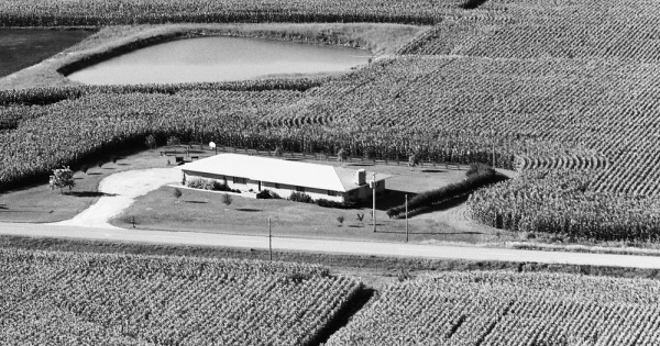 Vintage Aerial photo from 1976 in Washington County, IA